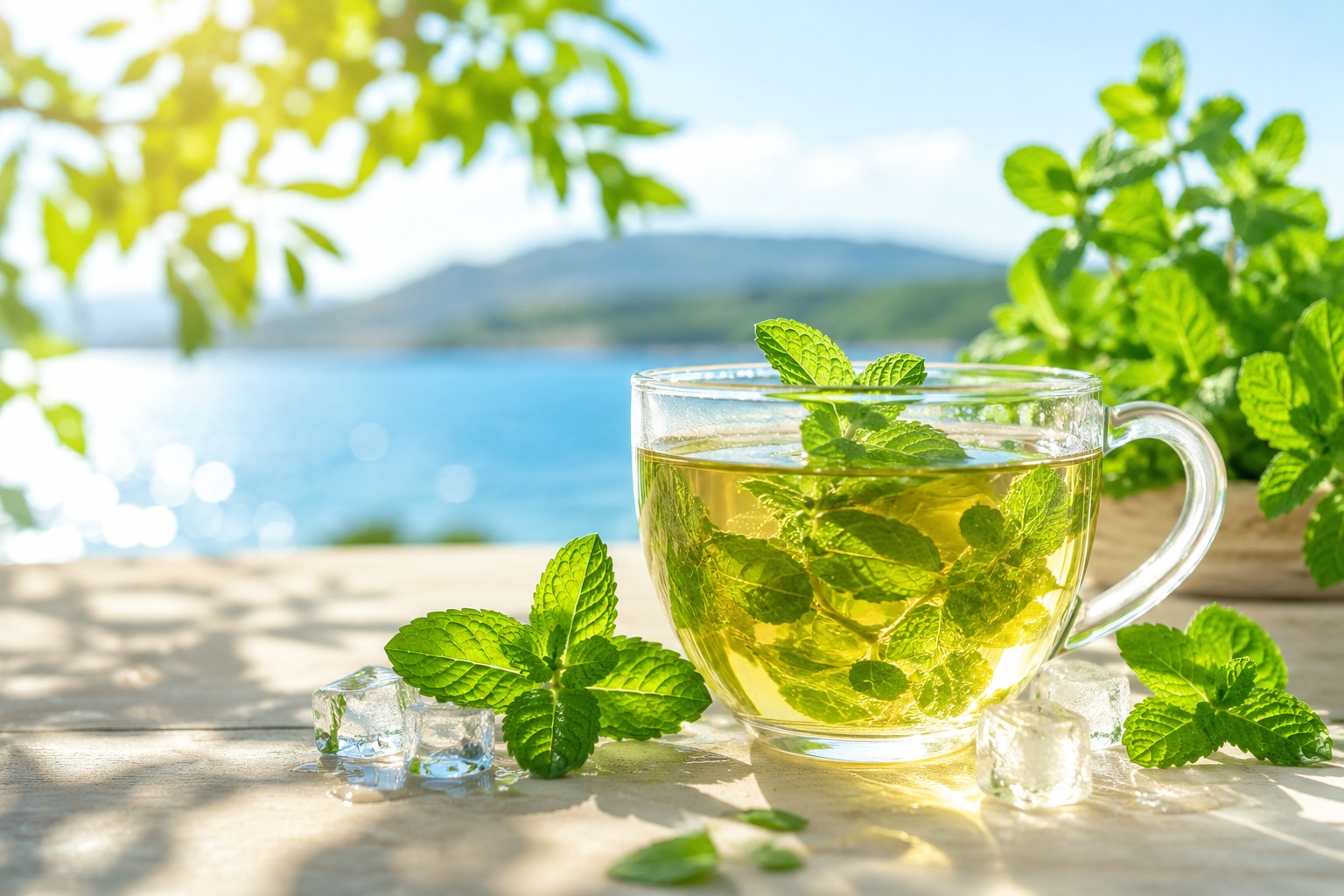 Menthe en infusion fraiche
